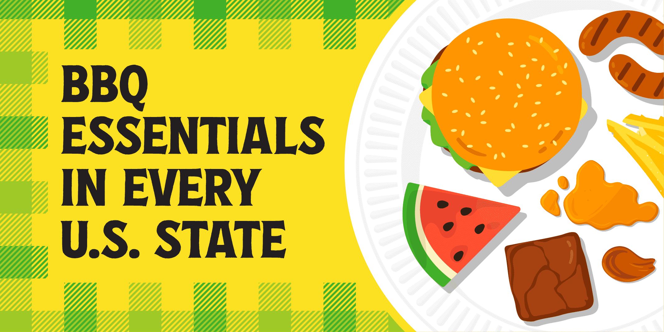 Title graphic for a blog about each state’s BBQ essentials.